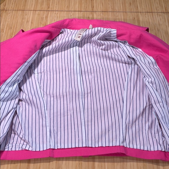 Hot Pink Grunge Utility Jacket Dopamine Color Dolan by Anthropologie - Picture 6 of 11